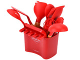 13Pcs Silicone Cooking Utensils Set Non Stick Spatula Shovel Wooden Handle Cooking Tools Set Kitchen V1294-YM0523-3118210305811