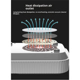 Nail Dust Collector - Professional Powerful Suction Dust Collector Nail Tech LED Display, Adjustable V1192-AZ-W-2701