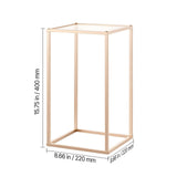 Wedding Flower Stand, 10PCS 40cm Column Flower Stand, Floral Stands with Acrylic Laminate, Gold V952-HLHJLFT10J40F3YRH001V0