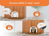 Cat flap - Cat flaps - Cat flap with tunnel - Small cat flap - Cat door - White - Magnetic closure V1188-MS101-01286-1