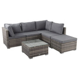 Ottoman-Style Outdoor Lounge Set in Grey V264-OTF-507S-541S-LGR