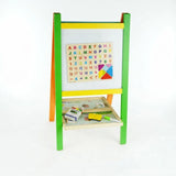 CARLA HOME Kids Art Easel, Double-Sided Chalkboard Whiteboard, Multicolour V178-36542