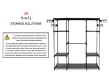 Sorti Freestanding Portable Closet Metal Wardrobe Garment Rack Hanger V510-MFR103