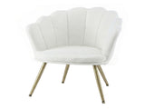Artiss Armchair Teddy Fleece White Callista UPHO-H-5002-TED-WH
