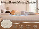 Giselle Bedding Double Latex Mattress Topper 7-Zone Natural Latex Core Breathable 5cm TOPPER-LT-5-MS-D