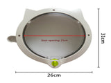 Black 4-Way Locking Cat Flap Door - Pet Entry Portal for Interior Doors, Walls & Cabinets V888-ELOSUNG32885