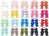 32PCS Bow Elastic Hair Ties Bowknot Ponytail Holder Hair Cute Bow Hair Bands Hair Ropes Hair Styling V1366-AZ2-W-20090