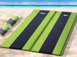 Weisshorn Self Inflating Mattress Camping Sleeping Mat Air Bed Pad Double Green CAMP-MAT-THIN-SIN-GREENX2