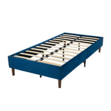 Velvet Blue Bed Frame Queen V264-BFS-206F-BLU-QU-1