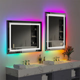1200x600mm LED Bathroom Mirror RGB Anti-Fog Shatterproof V178-66833
