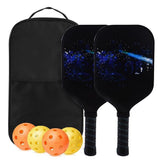 Fiberglass Pickleball Racket Set Pickleball Paddle with 4 Balls Style 2 V1308-DSZKI-251-3