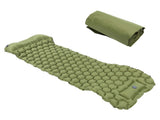 Camping Sleeping Pad Mat Foot Press Inflatable Cushion Mattress for Tent Hiking TravelMilitary Green V1294-YM0718-3117200188113