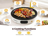 Devanti Ceramic Cooktop Electric Hot Plate Countertop Grill Cooker White CCT-B-SD-1E-1Z-TOUCH-WH