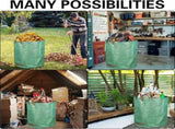 3-Pack 80 Gallon Yard Waste Bags, Reusable Heavy Duty Collapsible Garden Leaf Bags with Plastic V1258-DP02-C-244