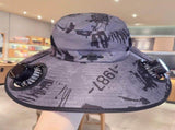 solar fan hat, solar powered hat, outdoor hat with fan, UV protection hat, wide brim hat, summer hat V1106-DSZ-001-123-WHT-5