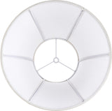 Creme White Bell Lamp Shades Set of 2 Medium Shade 6.7Top x 13Bottom x 10High V1258-DP02-C-2944