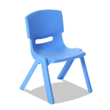 Keezi 5PCS Kids Table and Chairs Set Children Study Desk Furniture Plastic 4 Chairs KPF-TBCH-BU-5PC