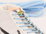 harmtty 1 Pair Sneaker Shoelaces Wear-resistant Elastic with Metal Buckles Lock Shoe Laces for Slip V1189-WXFWAL-20260319-00382