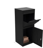 Big Outdoor Mailbox Parcelbox Pillar Letterbox 410x380x1200mm V957-MS-1195-BIG