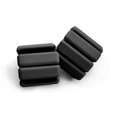 Black Adjustable Silicone Wrist & Ankle Weights - 2lb Pair Comfortable Fitness Resistance V888-ELOSUNG23729