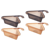 4-Pack Kitchen Sink Corner Storage Baskets, Triangle Sponge Holders and Drain Organizers for Sink V1366-AZ2-W-13624