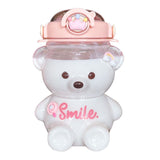 2pcs Kawaii Bear Straw, Kawaii Waters Cute Water , Leak-Proof Kawaii Bear Water V1370-AZ4-06080