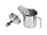 400cc Stainless Steel Manual Milk Frother, Foamer, Mixer, Stirrer for Coffee & Latte Art V1263-JX-2929