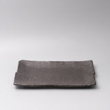 Platter Rectangular 32cm Matte Black Glaze V637-C0382