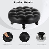 Low Rolling Soft PU Low Wheel 360 Degree Rotating Floor Round Roller Seat V1369-AZ3-W-08888
