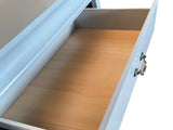 Tallboy with 5 Storage Drawers in Solid Wooden Metal Handles Grey Colour V43-TBY-SPNC