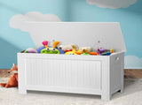 Levede Kids Toy Box Storage Chest Cabinet White TB1008