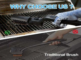 Electric Grill Brush Rechargeable 3-Speed with 180 Degree Adjustable Stainless Steel Head V1188-MS-710-137