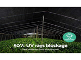 Instahut 50% Shade Cloth 1.83x20m Shade Cloth Sail Heavy Duty Shadecloth Garden Mesh Roll BK SH-CL-183X200-100-BK