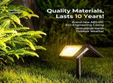 Solar Powered Outdoor Landscape Spotlights with IP65 Waterproof ABSPC Construction, Dual Color V1341-ZY-SUJ6FJED-2PCS-3200KWARMWHITE