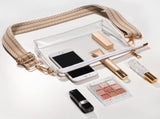 Clear Purse for Women - Stadium Approved Clear Bag for Events with Zipper, Crossbody Bag for V1258-DP02-F-341