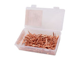 250Pcs Horseshoe Nails Copper Plated Rustproof Equestrian Riding Equipment Pet Supplies 51mm E5 V1294-YM0706-3111230194813