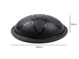 Centra Half Balance Ball Yoga Balance Trainer 2 Resistance Bands Home Gym Black SP1084-BK-AU