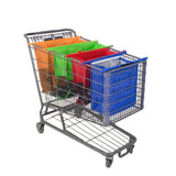 4-in-1 Non-woven Shopping Trolley Bag,Portable Supermarket Organizer,Lightweight Large Capacity V1366-AZ2-W-27896