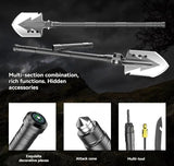 multifunctional entrenching shovel, axe set, outdoor camping, folding shovel, vehicle mounted tool, V1102-145-12437-BLK-1SD14X-2-F8