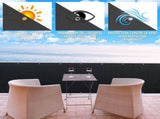 Black HDPE Balcony Privacy Screen 200g m2 with Cable Ties and Cords, 500 x 90 cm V1188-MS-527-078