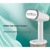 Powerful Handheld Fabric Steamer - 1800W with Fast Ceramic Heat-Up Plate, 2-in-1 Ironing & Wrinkle V1192-AZ-W-2621