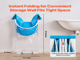 Portable Dog Bathtub, Elevated & Foldable Space-saving Pet Shower Station with Quick Drainage, V952-GJRQCWYGQLSKDSN88V0