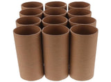12Pcs DIY Brown Cardboard Tubes Paper Rolls for Craft Making and Creative Projects V1366-AZ2-W-20308