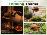 Metal Carnivorous Plants Garden Stake, Iron Construction, Eye Catching, for Outdoor Lawn Porch V1369-AZ3-W-12112