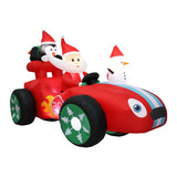Santaco Christmas Inflatable 2.4M Santa Racing Sleigh INFL1052