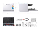 Devanti 8 Place Settings Benchtop Dishwasher White BDW-8-02G-WH