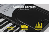 Alpha 61 Keys Electronic Piano Keyboard Digital Electric w/ Stand Beginner Silver EK-JK-60-SL-H