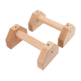 2pcs Wooden Push Up Handles Anti Slip Pushup Bar Handstand Parallettes Bars for Indoor Outdoor 30cm V1294-YM0703-3117230052112