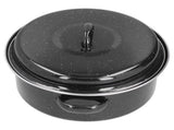 Oval Roaster Enamel Oval Roaster Excellent Heating for Barbucue and Sweet Potato Black for Family V1294-YM0710-3118210252011