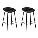 Artiss 2x Bar Stools Kitchen Counter Stools Metal BA-BB-BAR-8319-BKX2